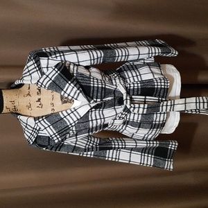 Miss Ashley plaid coat